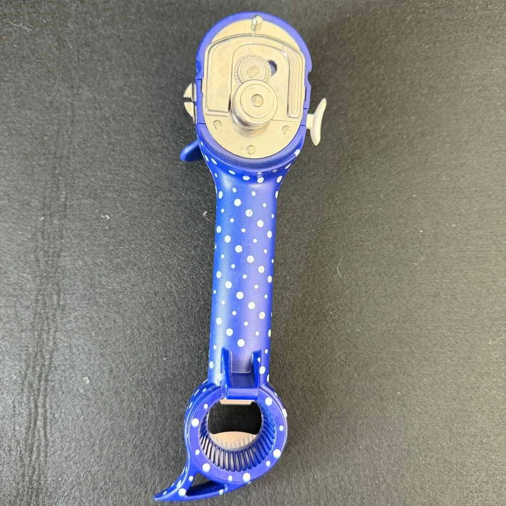 Kuhn Rikon Auto Safety Master Opener‎ Blue Polka Dots